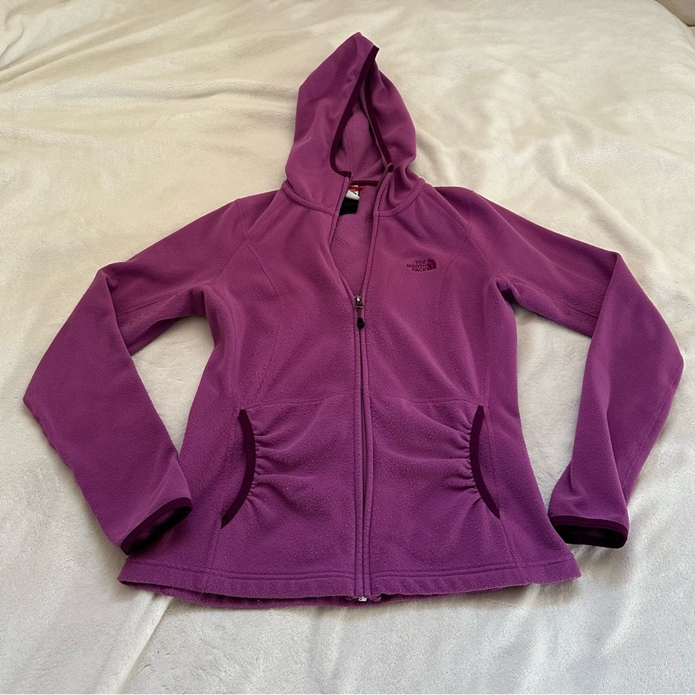 The North Face Magenta Fleece Hoodie / Jacket